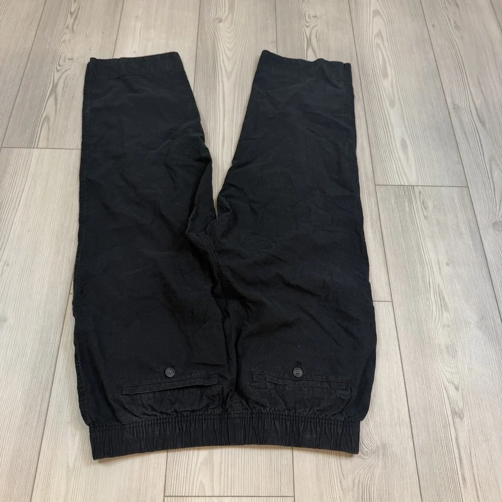 Duluth Trading Size 12 Overeasy Lightweight Hemp Capris Pants Black 60975‎